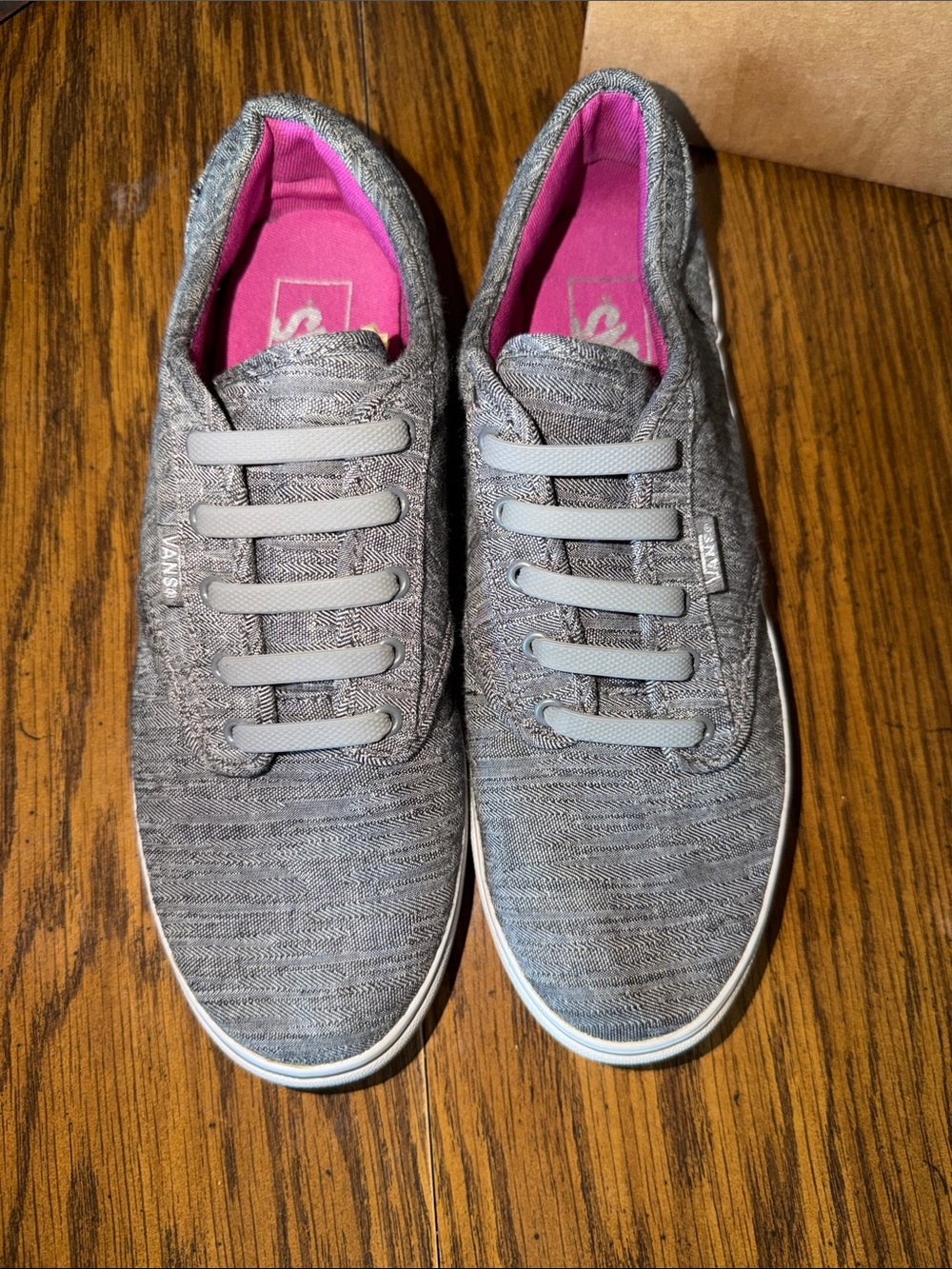 gray Vans Atwood low-top sneakers With No Tie Laces